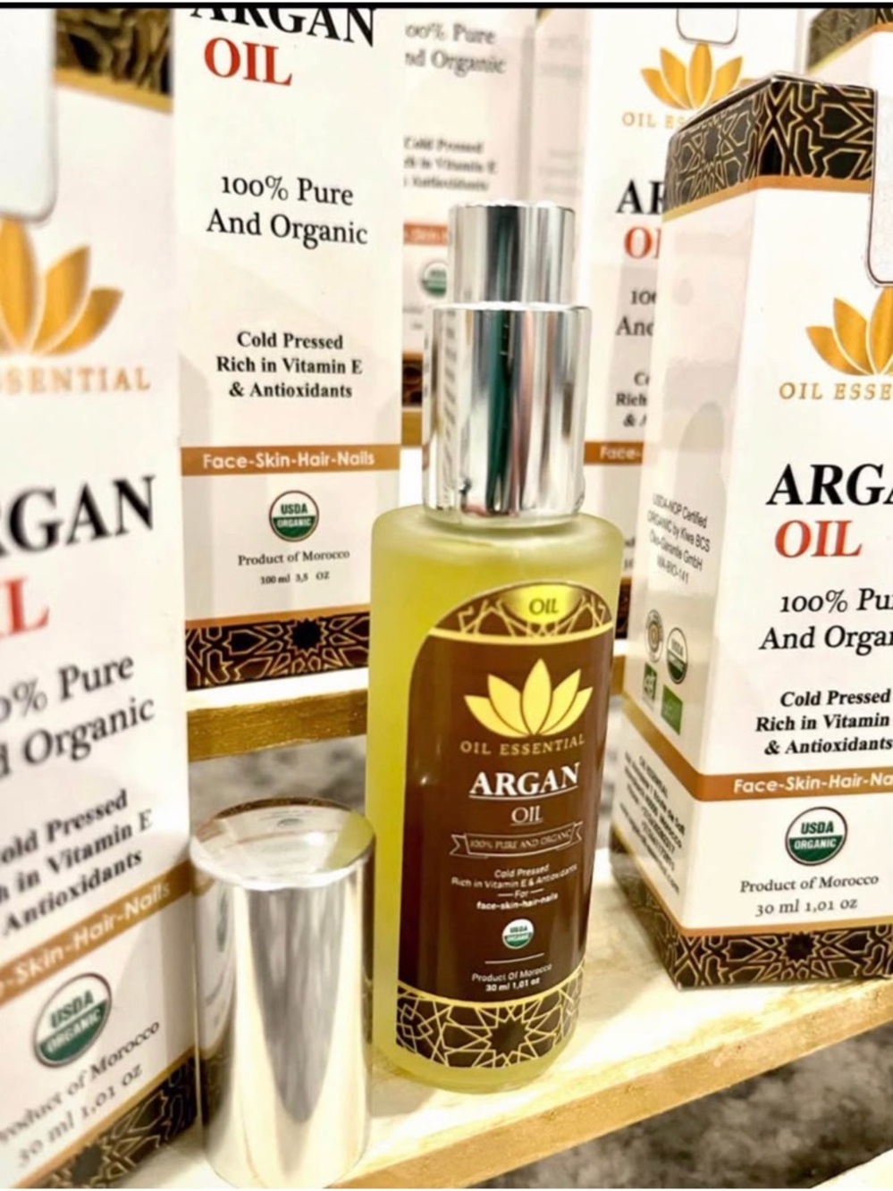 Moroccan Argan Oil - Organic cold pressed. 1oz bottles. Brand New sealed bottles